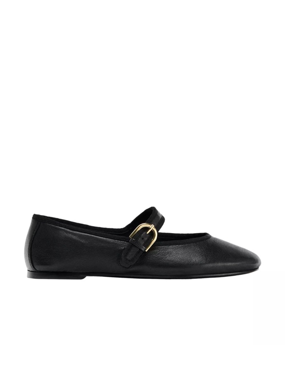 Zara leather ballet flats size 10 genuine leather